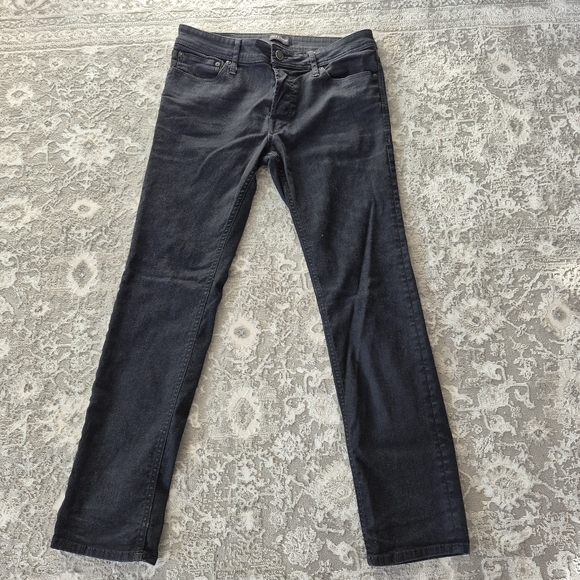 Jack and Jones Other - Jack & Jones Men’s "Tim" Slim Fit Button Fly Black Wash Jeans – Size 32x32